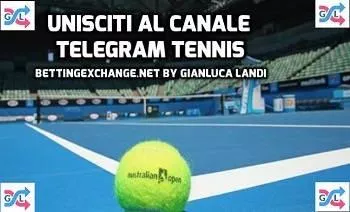 Canale Telegram Tennis Bettingexchange.net by Gianluca Landi