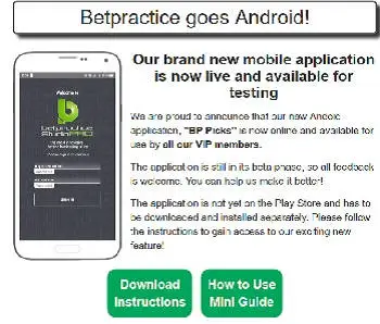 Come installare ed usare l' applicazione Android My Picks Betpractice