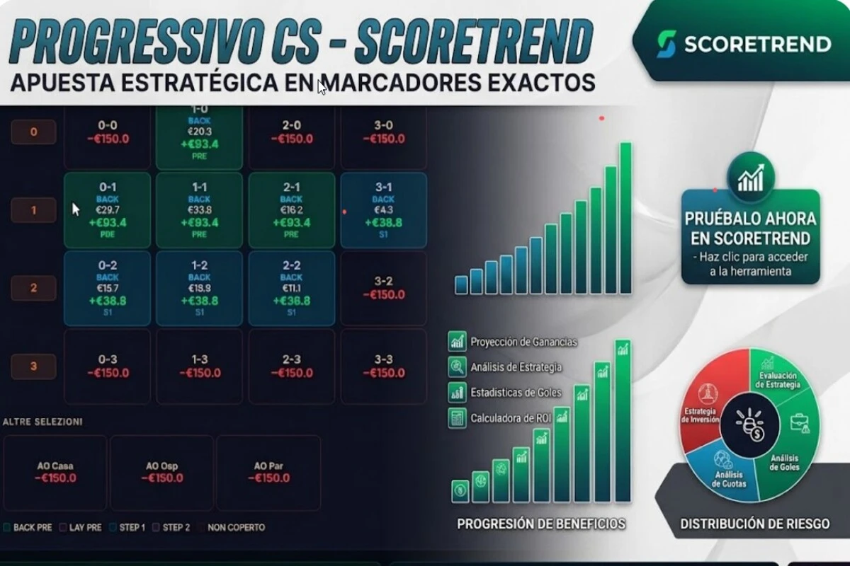 Scoretrend: la calculadora de resultados exactos en las casas de apuestas