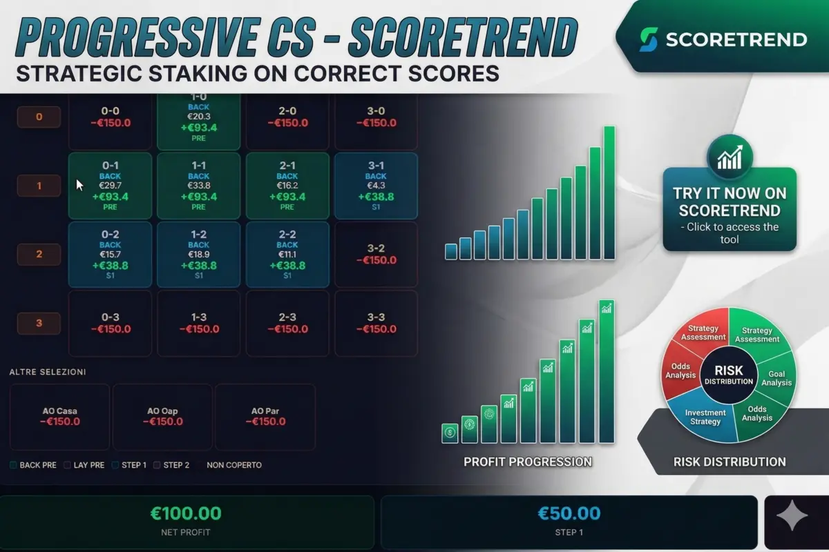 Scoretrend Progressive Correct Score: The Calculator for Exact Scores on the Betting Exchange