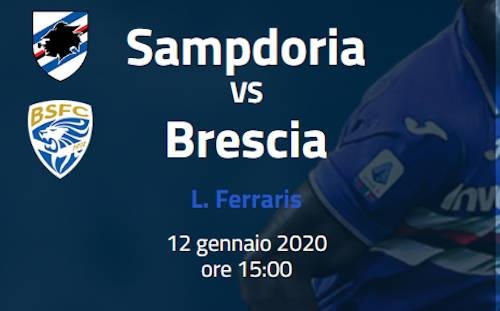 Analisi pronostico Sampdoria Brescia serie A