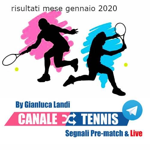Risultati mese gennaio 2020 canale tennis bettingexchange.net