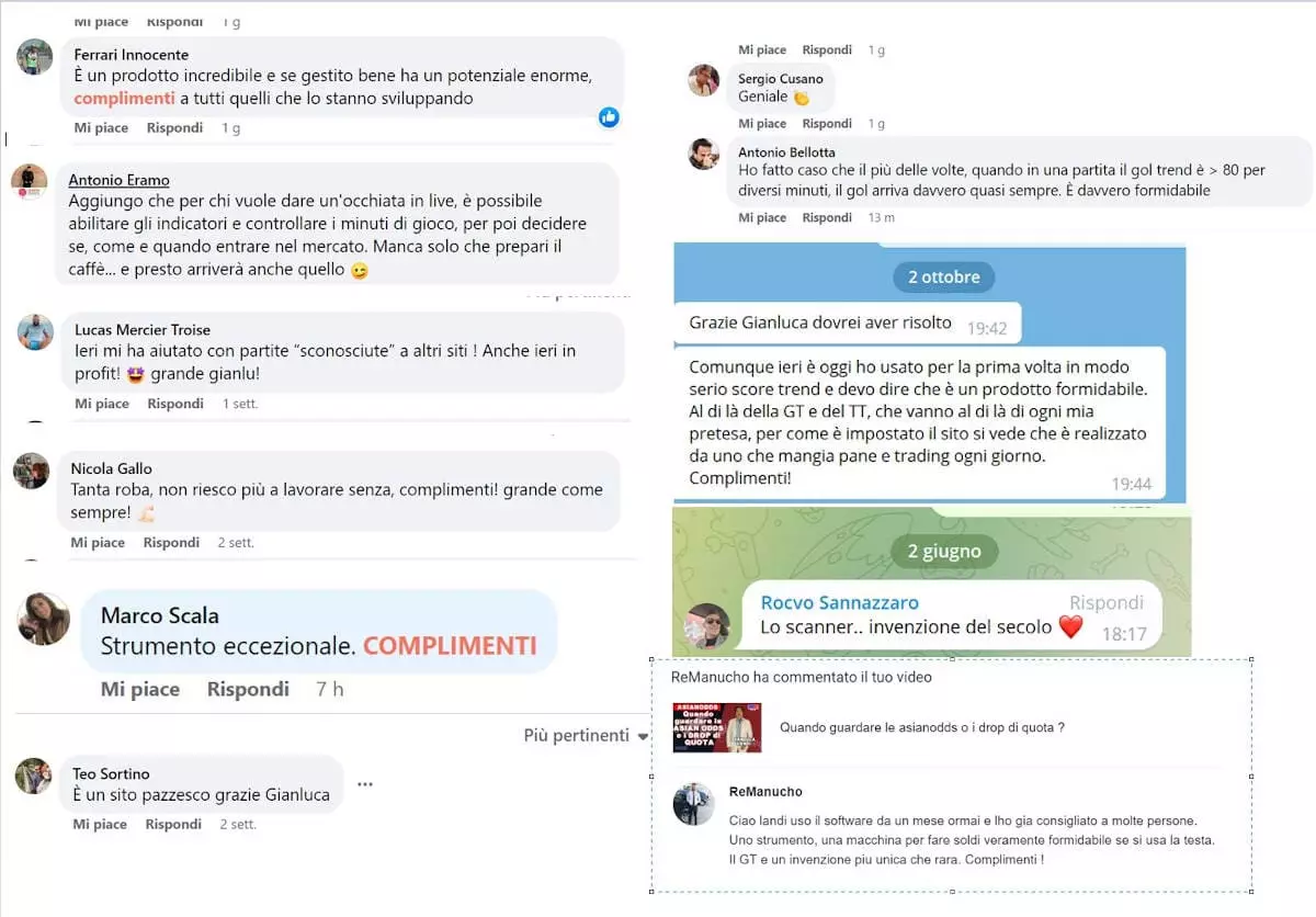 Scoretrend customer reviews on social media
