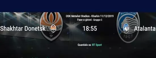 Analisi pronostico Shakhtar Atalanta