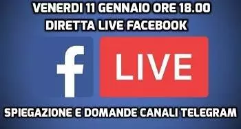 Diretta live venerdi 11 gennaio ore 18.00 facebook gianluca landi