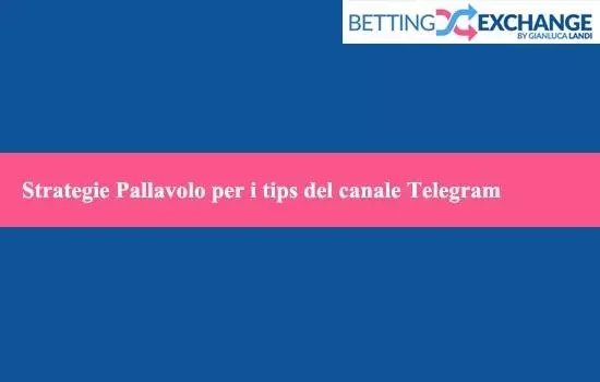 Strategie Pallavolo per i tips del canale Telegram 