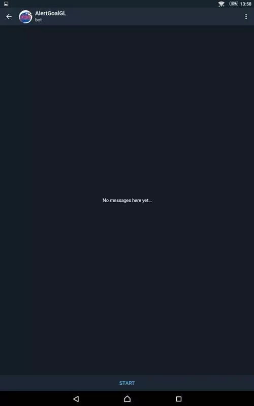 barra ricerca bot telegram alert goal gl smartphone