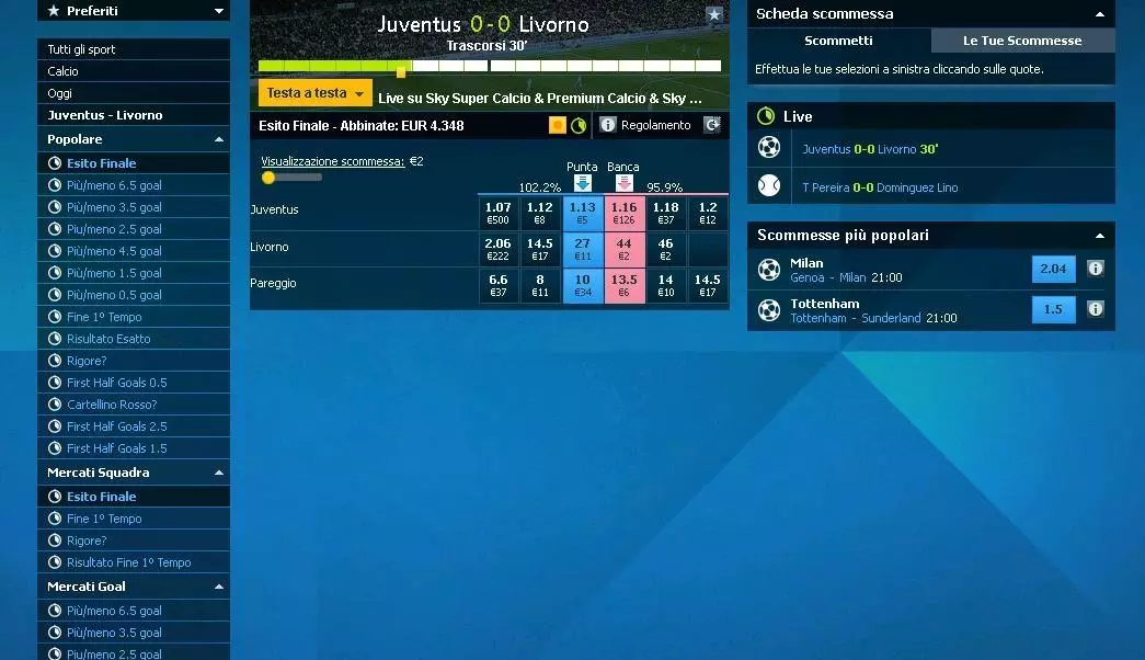 Anteprima assoluta della piattaforma Betfair Anteprima assoluta della piattaforma Betfair