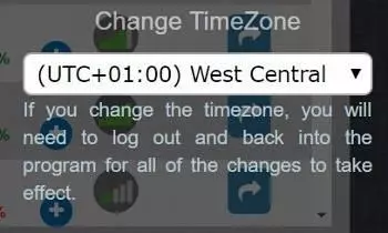 come cambiare il fuso oraio in betpractice