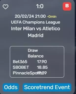 draw balance banca pareggio