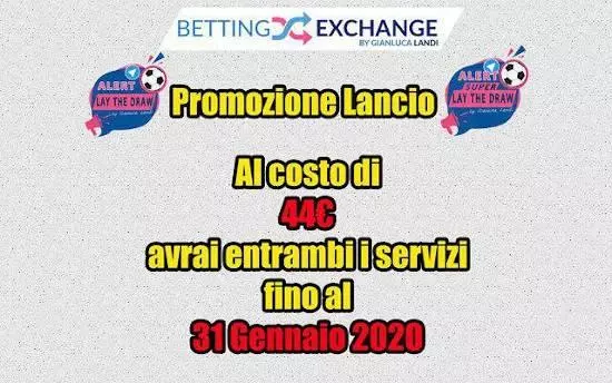 Promozione lancio canali Alert Lay the draw
