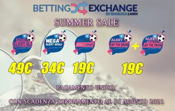 Promozione estate Alert Goal costo fiso sino al 31 agosto
