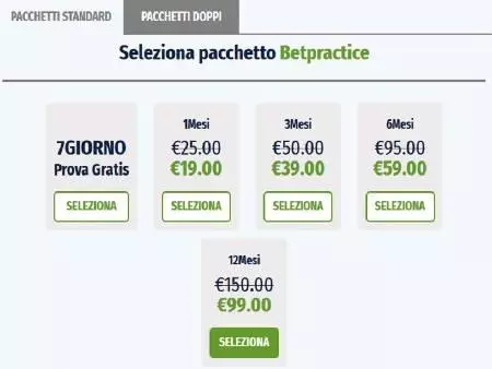 Promozione estiva Betpractice fino a venerdi 6 luglio 2019