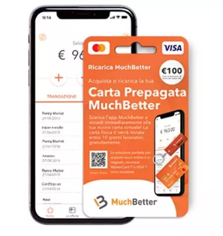 Ricarica conto MuchBetter disponibile in Italia 