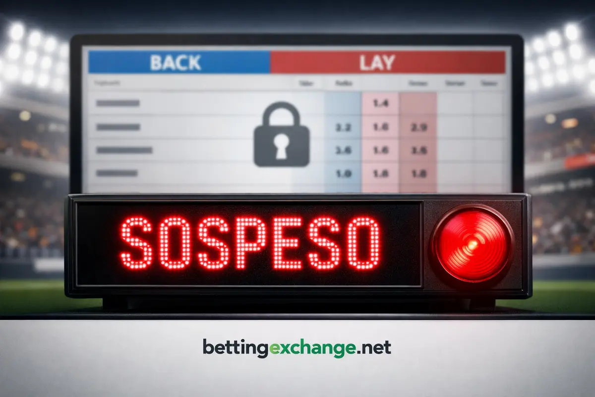 Mercato sospeso o suspended nel Betting Exchange | Cosa succede?