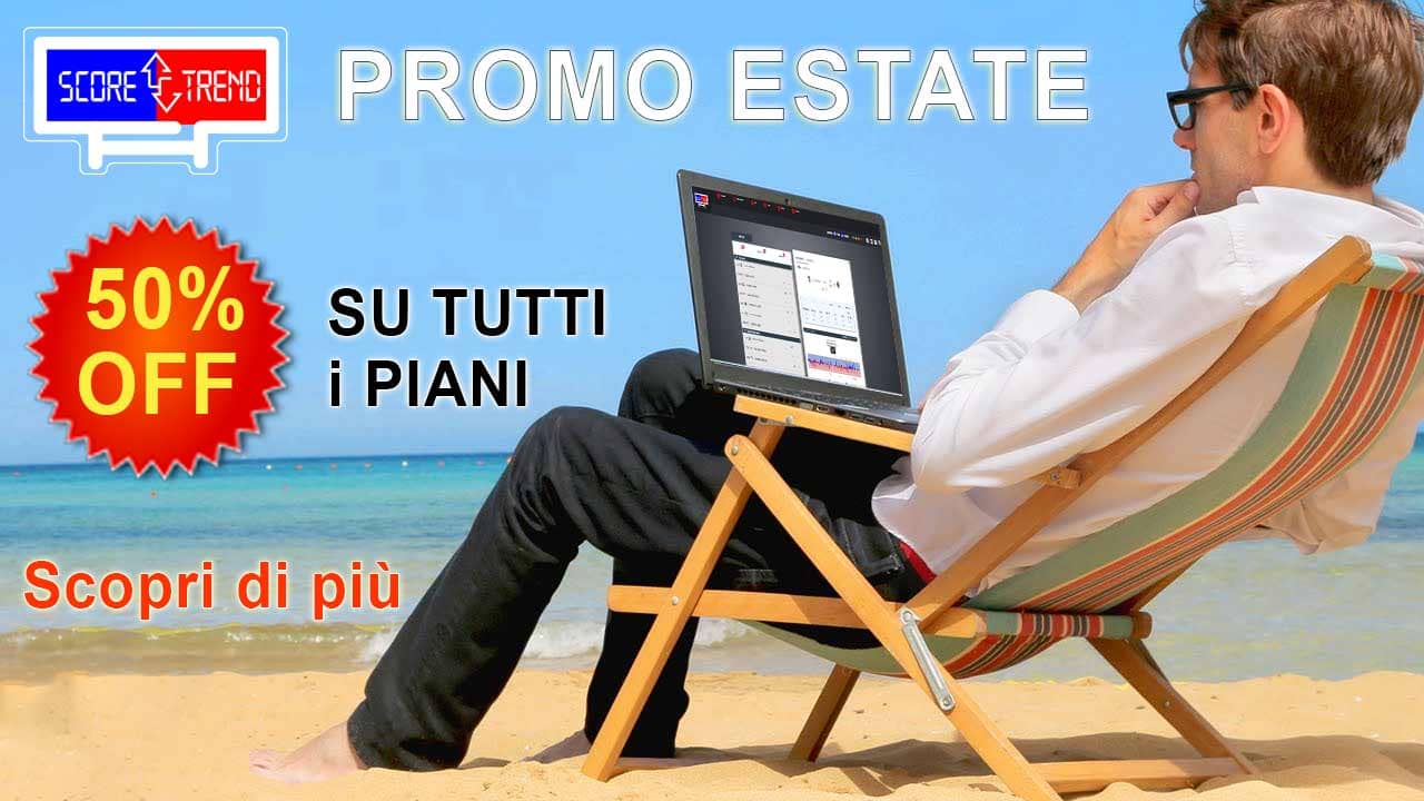 Promozione estate piani ScoreTrend sconto 50%