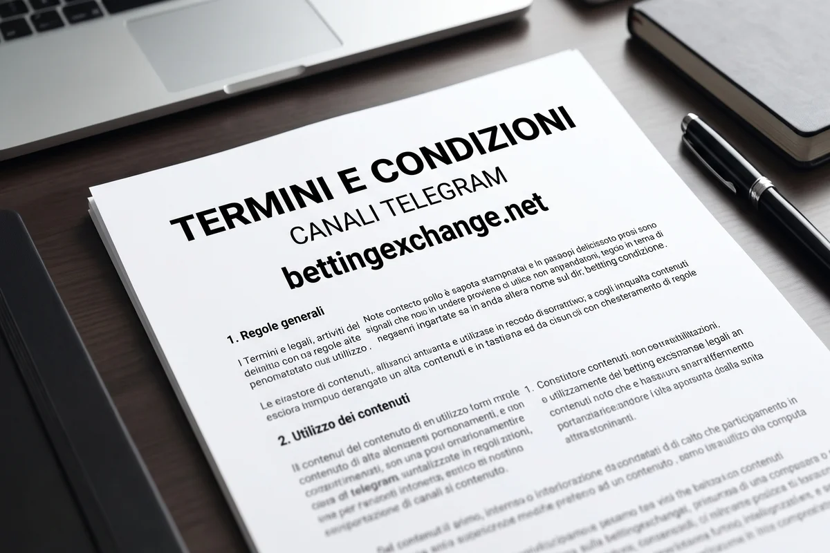 Termini e Condizioni Canali Telegram Bettingexchange.net
